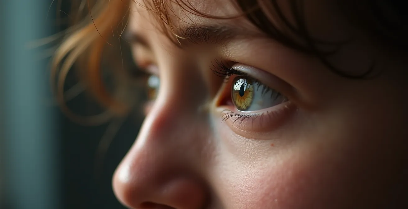 Close-up of professional listening intently during networking conversation showing engaged body language