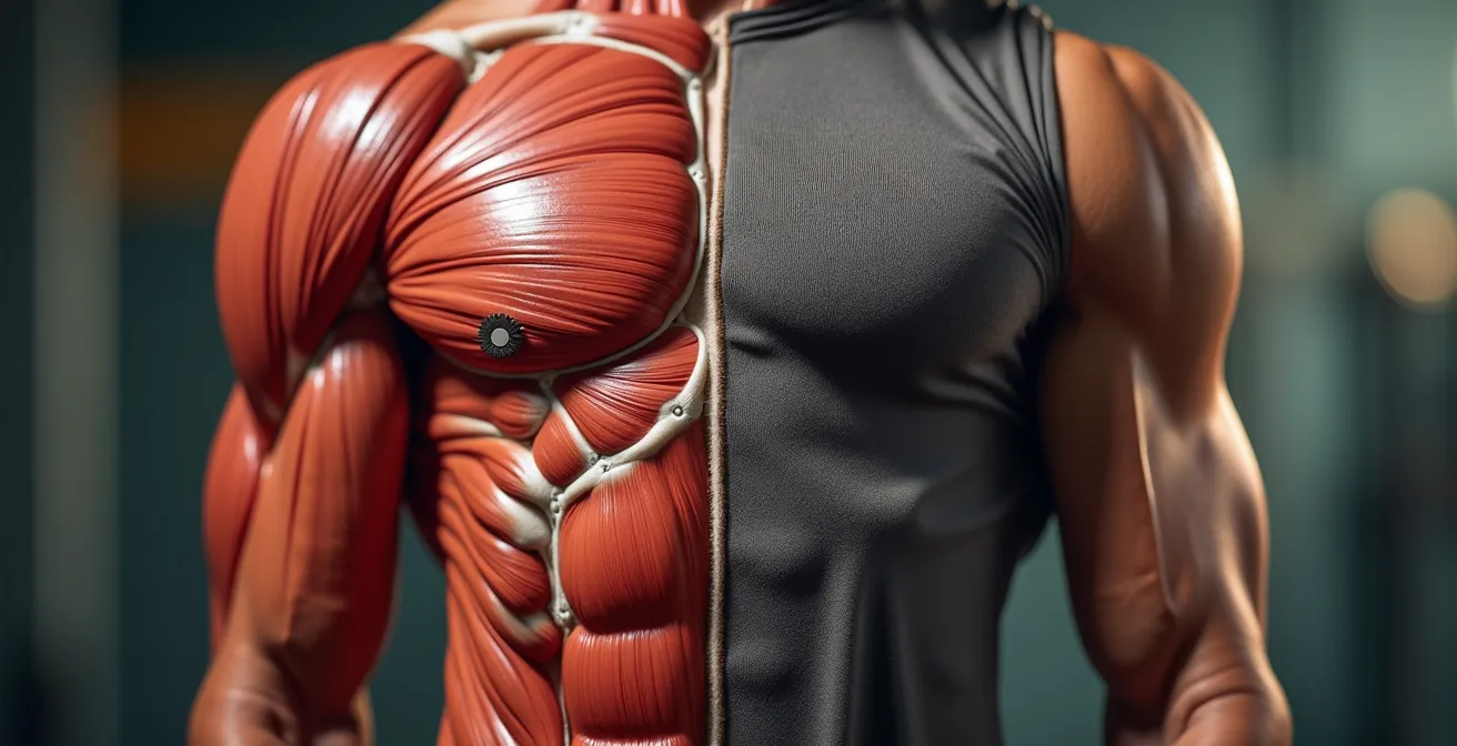 Athletic adult stretching and preparing muscles before recreational sports to prevent injury